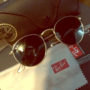 Ray Ban round metal sunglasses